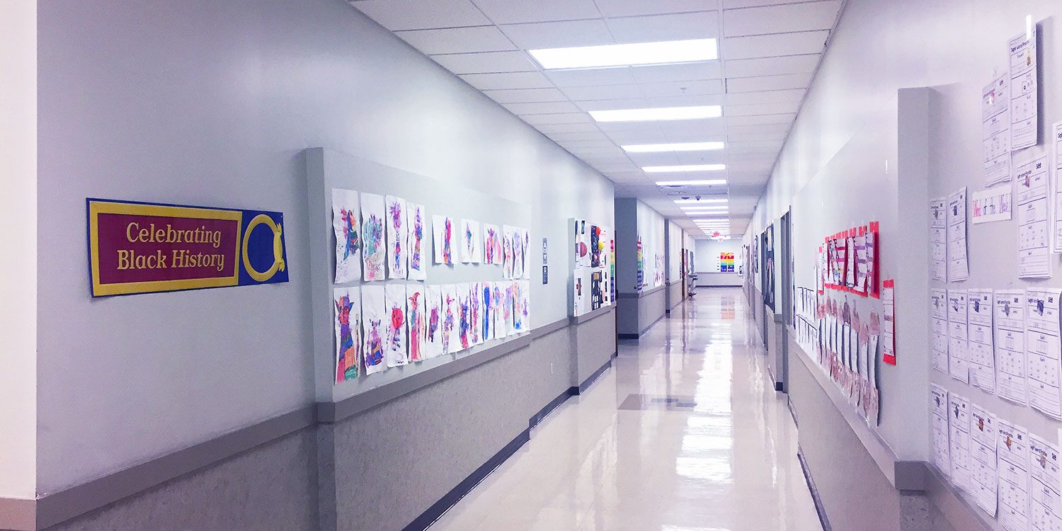 STEAM Academy hallway